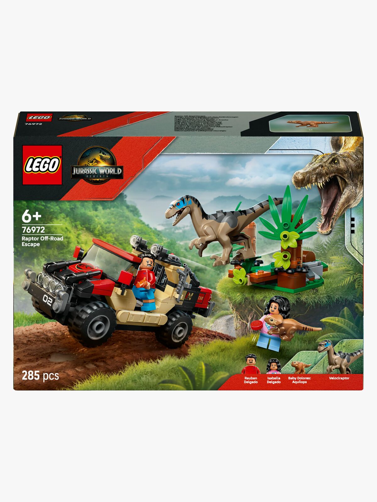 LEGO Jurassic World 76972 Offroad-flugt fra raptor