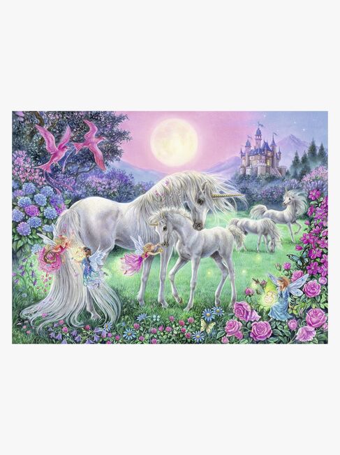 Ravensburger Puslespil Enhjørninger I Måneskinnet 100 Brikker