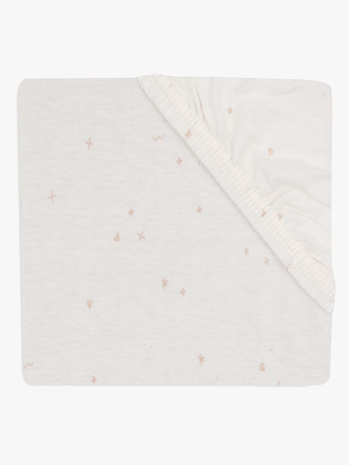 Jollein Stræklagen Twinkling 60x120, Off white/Wild Rose