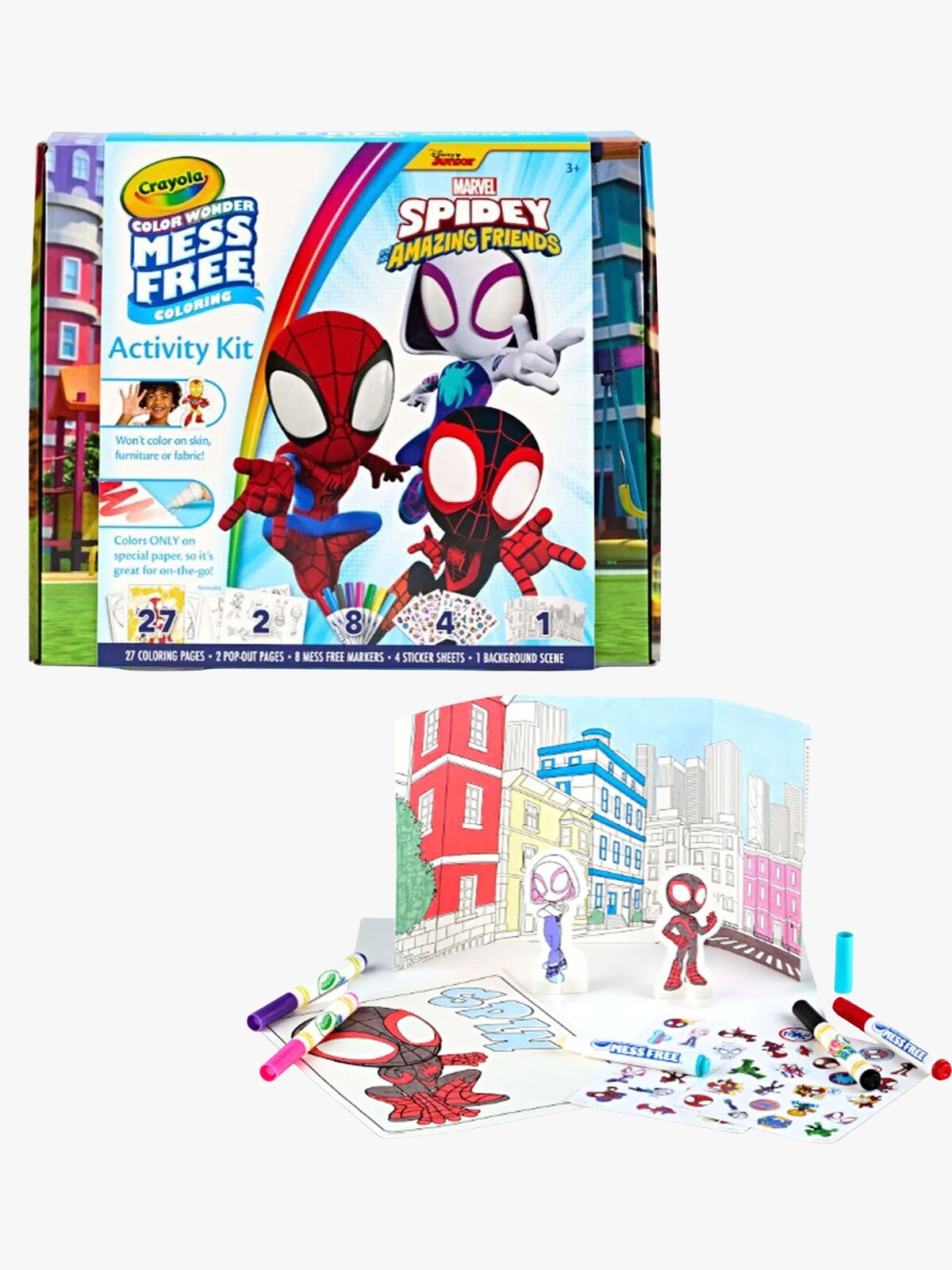 Marvel Spidey And His Amazing Friends Color Wonder Aktivitetssæt