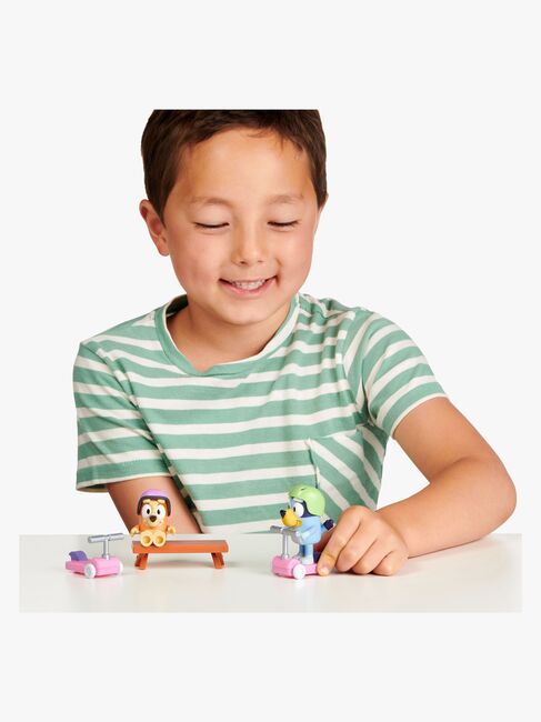 Bluey Figursæt Bluey & Bingo med Løbehjul