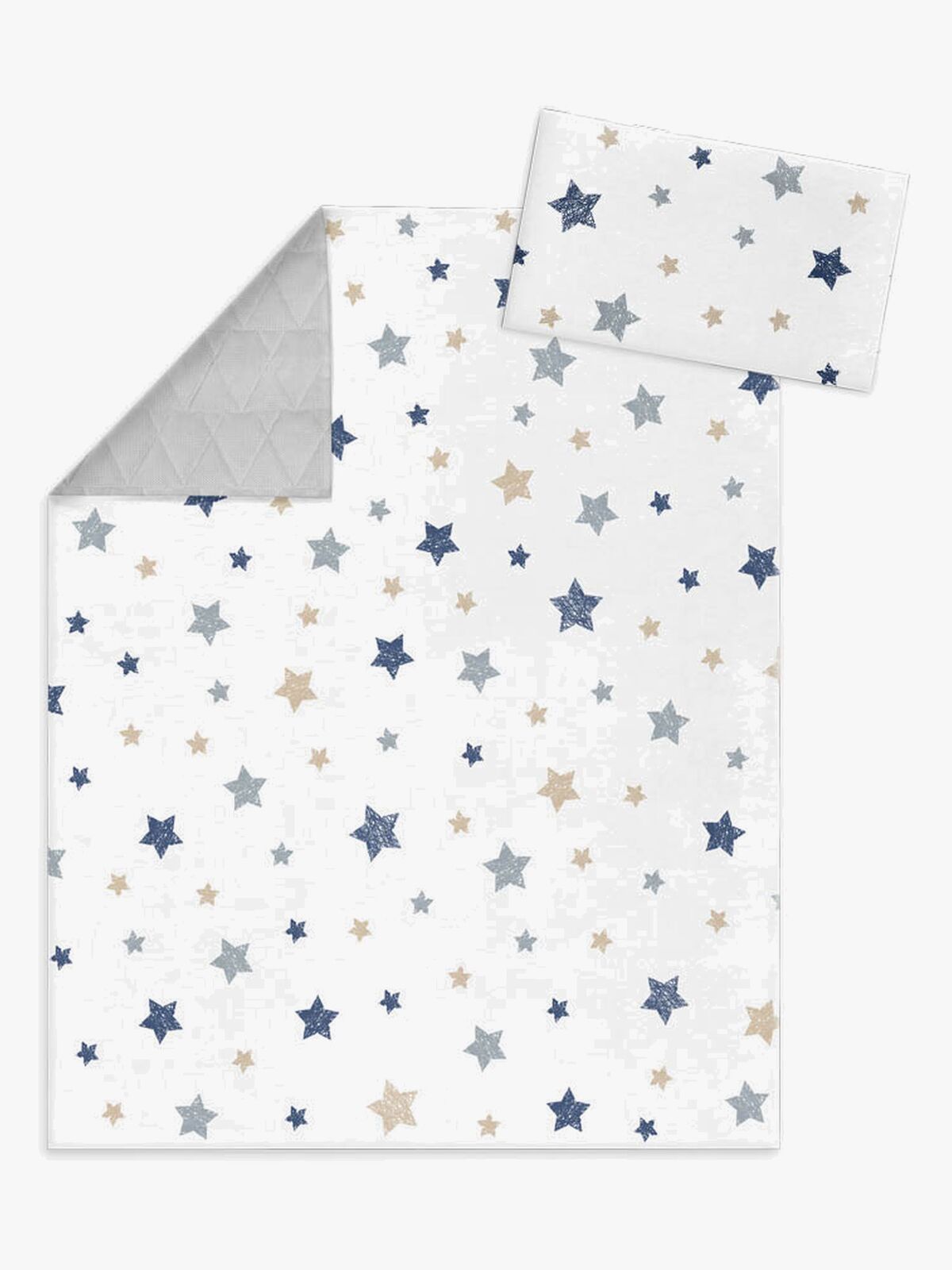 Albero Mio Tæppe med Pude V101, Grå