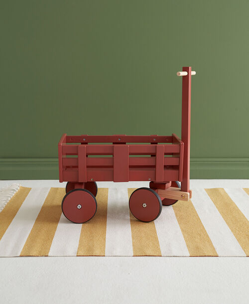 Kids Concept Trækvogn Carl Larsson, Mørkerød