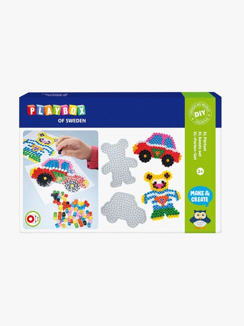 Playbox Perlesæt XL Bil Og Bjørn 600 Stk