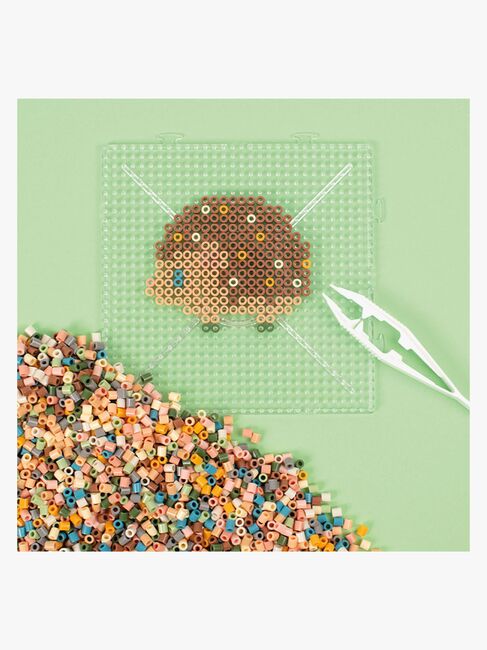 Playbox Hobbytaske med Rørperler Blanding Af Støvede Pastelfarver 12000 Stk.