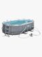 Bestway Power Steel Oval poolsæt 427x250x100 cm