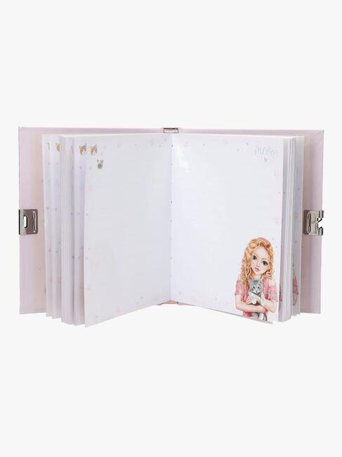 TOPModel Dagbog med Hjertelås KITTY