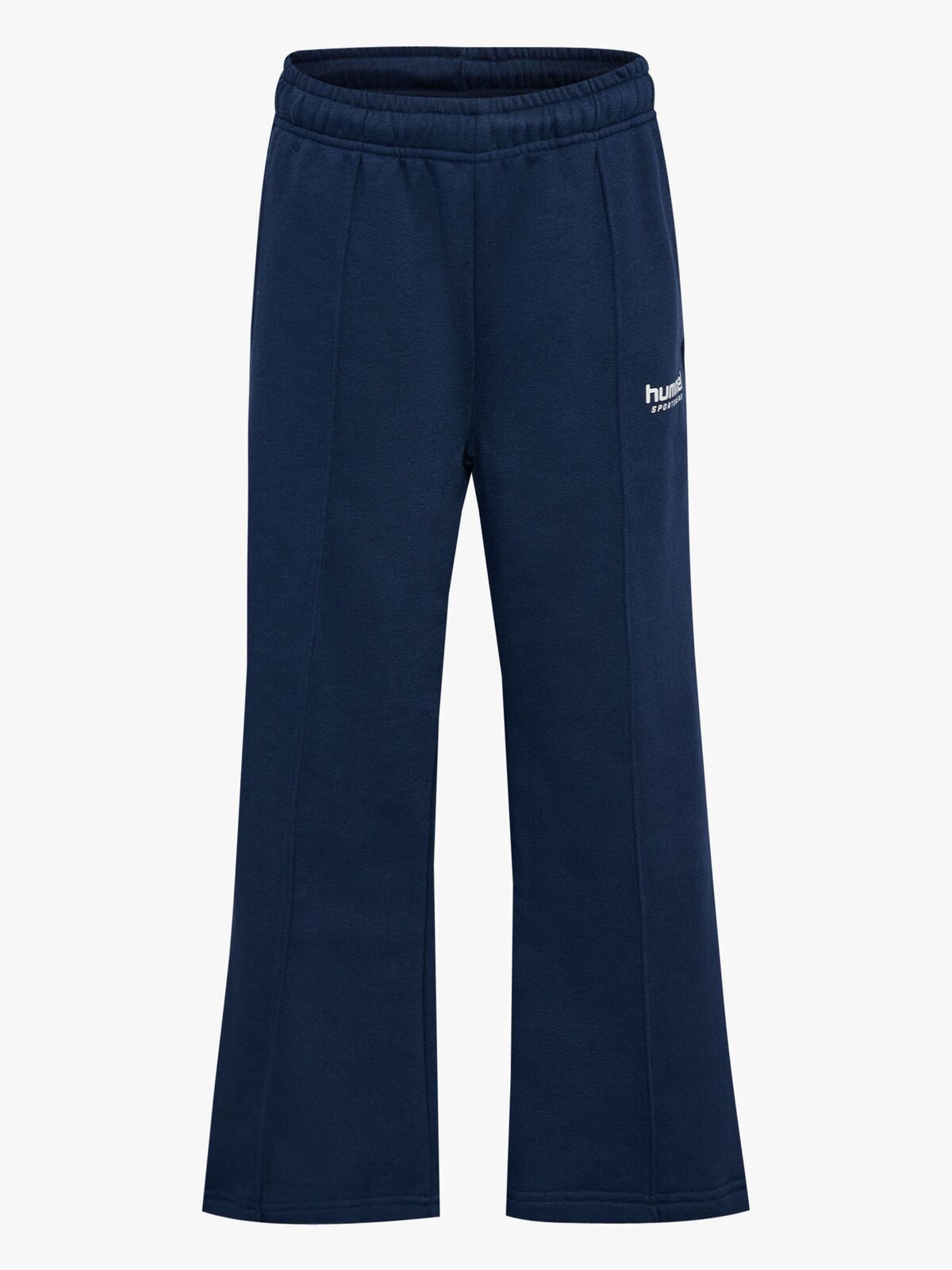 Hummel JR Wide Leg Pintug Joggingbukser, Dress Blue