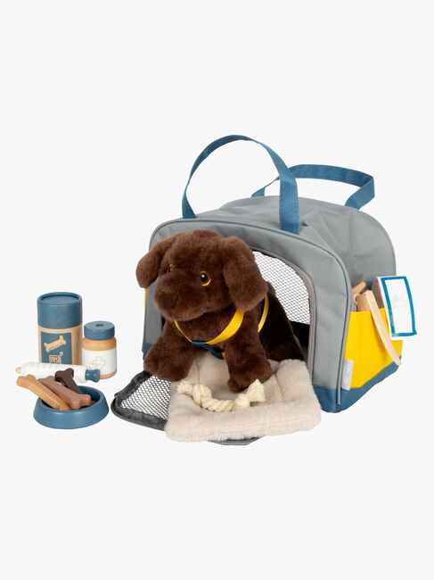 Small Foot Hund med Taske og Plejesæt