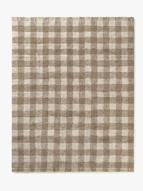 LorenaCanals Vaskbar Vichy Gulvtæppe 90x120 cm, Marron