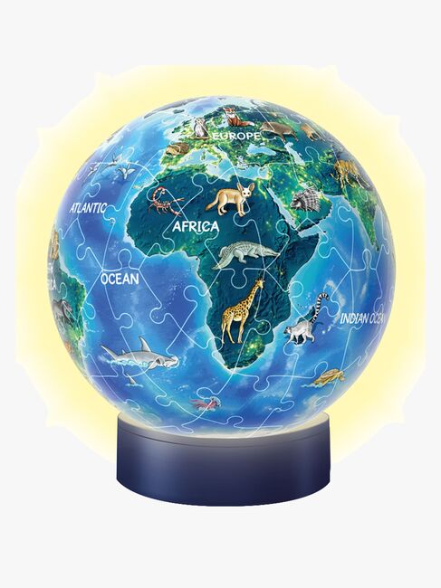 Ravensburger 3D Puslespil Globus Dyr, Natlampe 72 Brikker