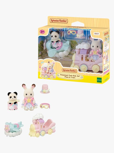 Sylvanian Families Legesæt Forlystelsespark Flyvemaskine & Tog