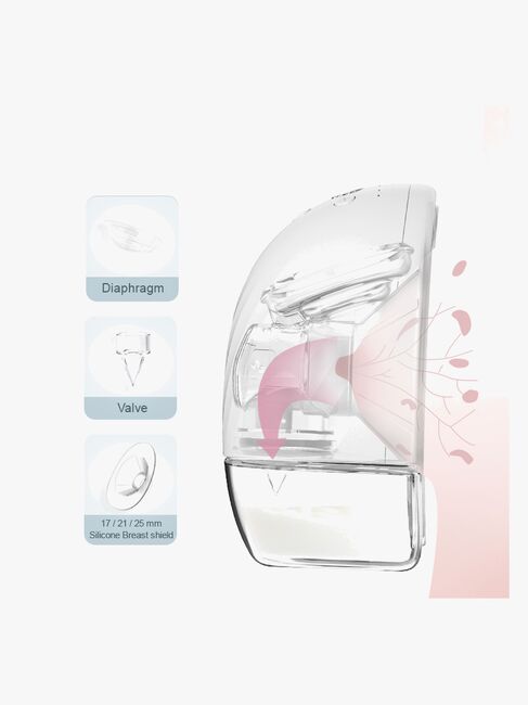 Beemoo CARE Wearable LED Elektrisk Brystpumpe Single