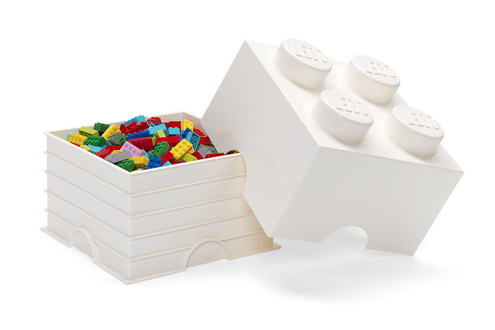 købe Katedral rigdom Køb LEGO Opbevaringskasse 4, Hvid | Jollyroom