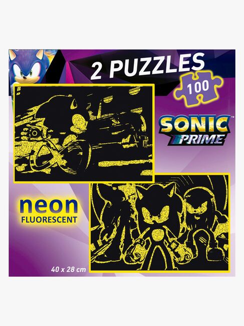 Educa Sonic Prime Puslespil Neon 2x100 Brikker