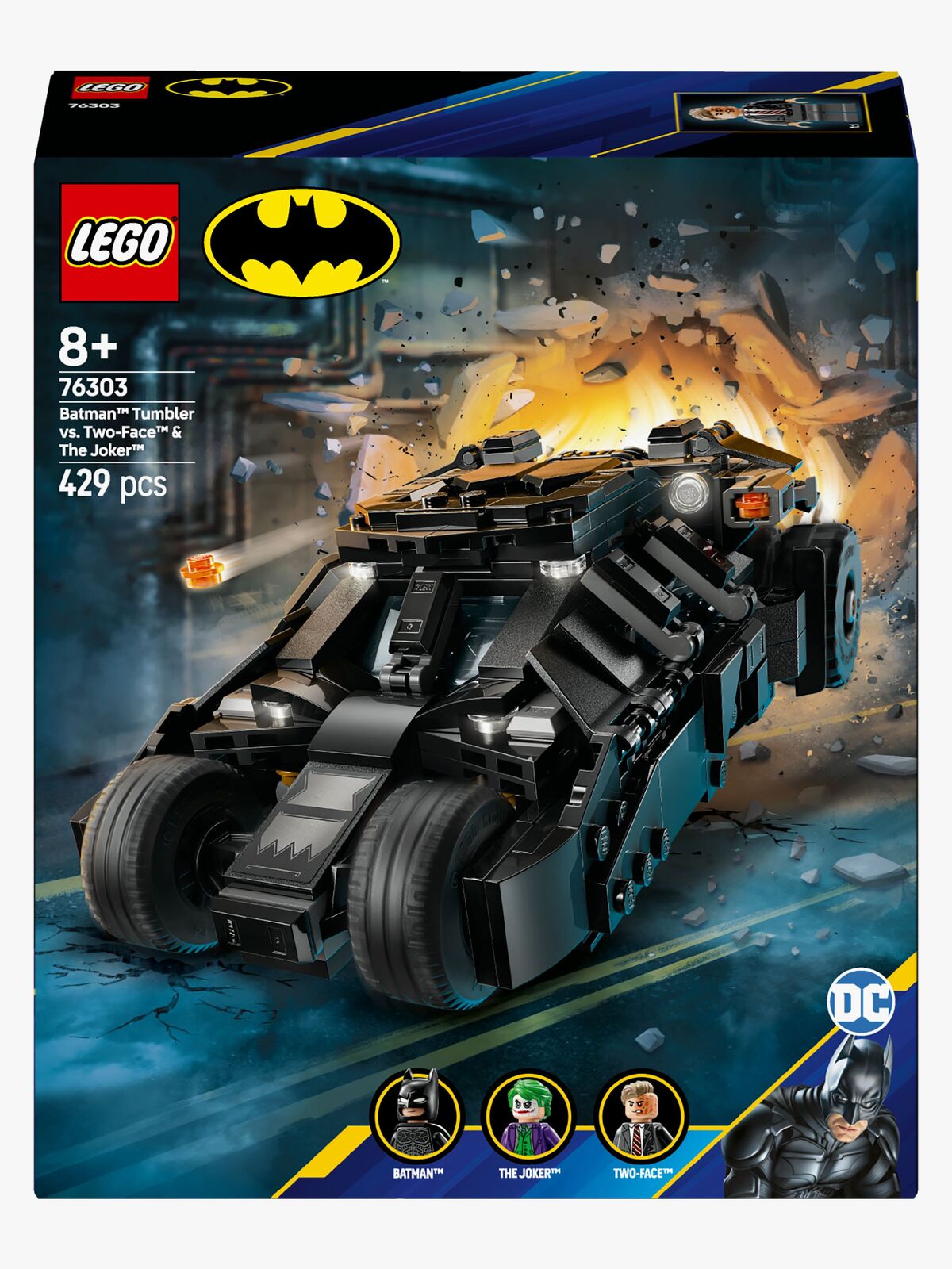 LEGO Super Heroes 76303 Baans Tumbler mod Two-Face og Jokeren