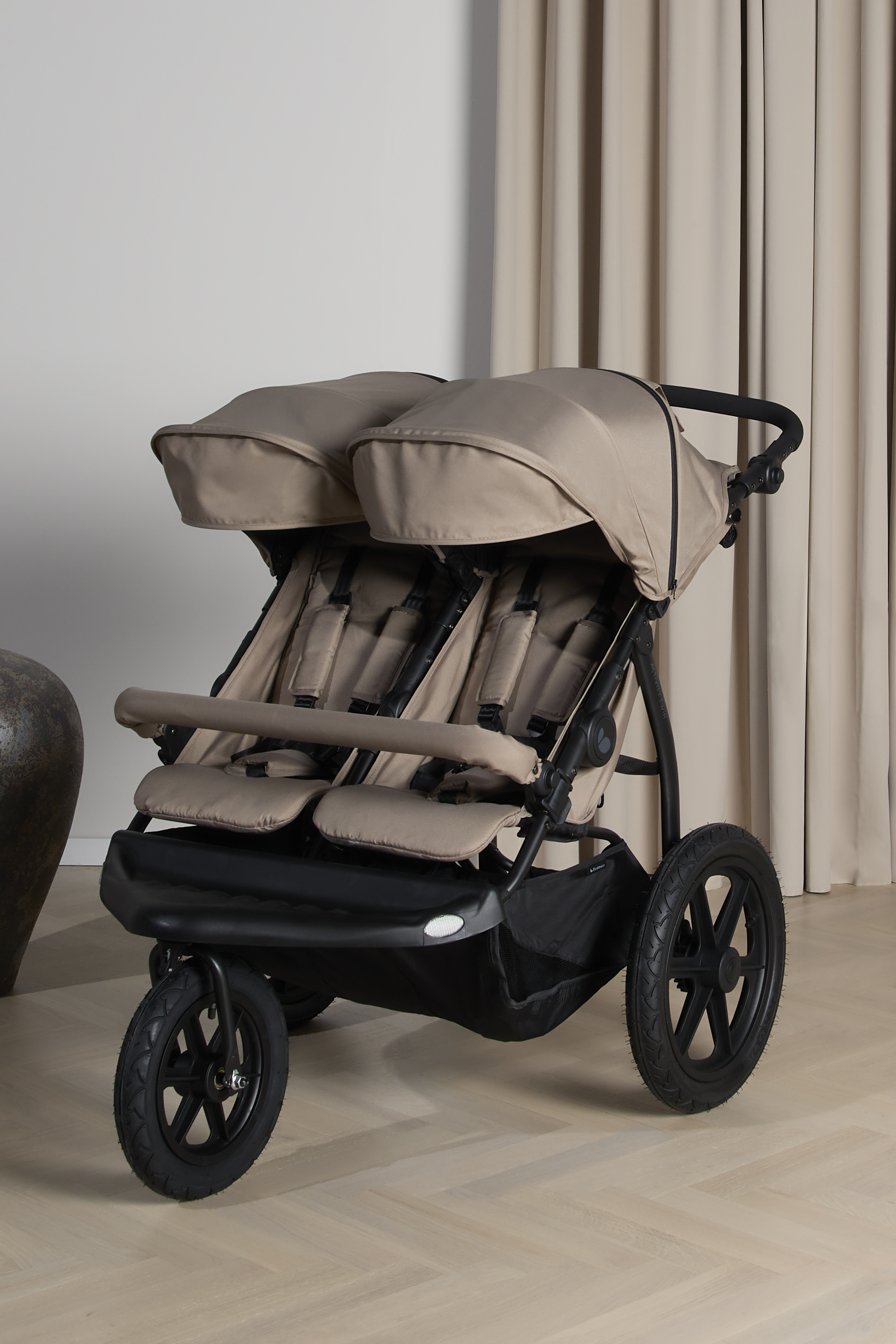 Beemoo Activity Twin Søskendevogn, Beige