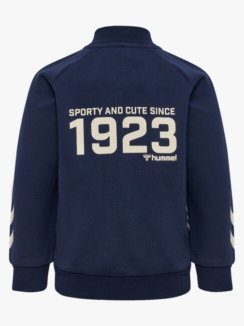 Hummel Stripy Full-Zip Trøje, Black Iris