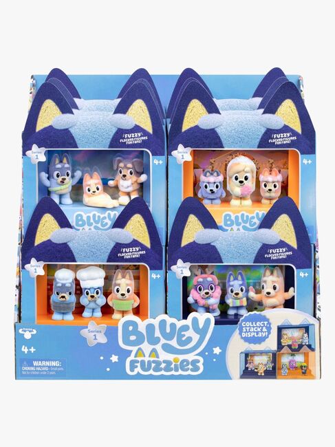 Bluey Fuzzies Figursæt Episode 3-pak Blandet Udvalg