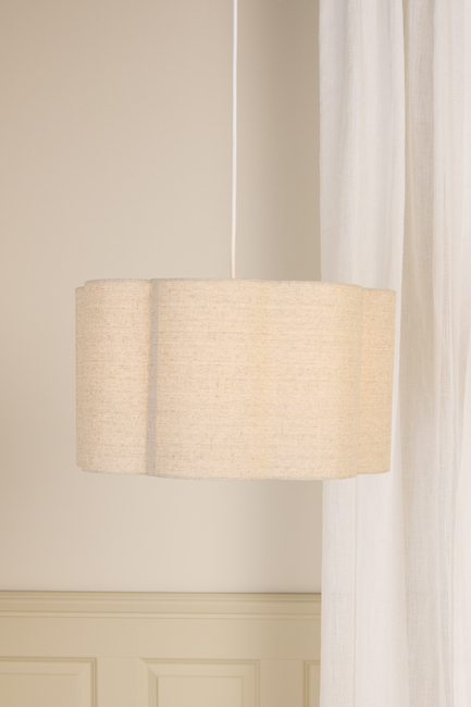 Alice & Fox Lily Lampeskærm M, Beige Linen