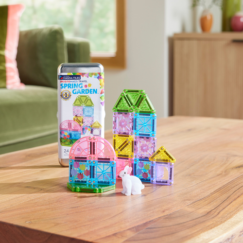 MAGNA-TILES MicroMAGS Rejsesæt Spring Garden 24 Dele