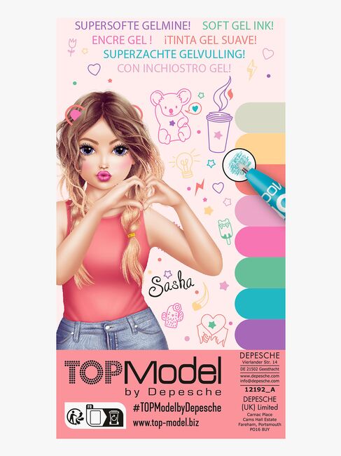 TOPModel Glitter-gelpenne 8-pak