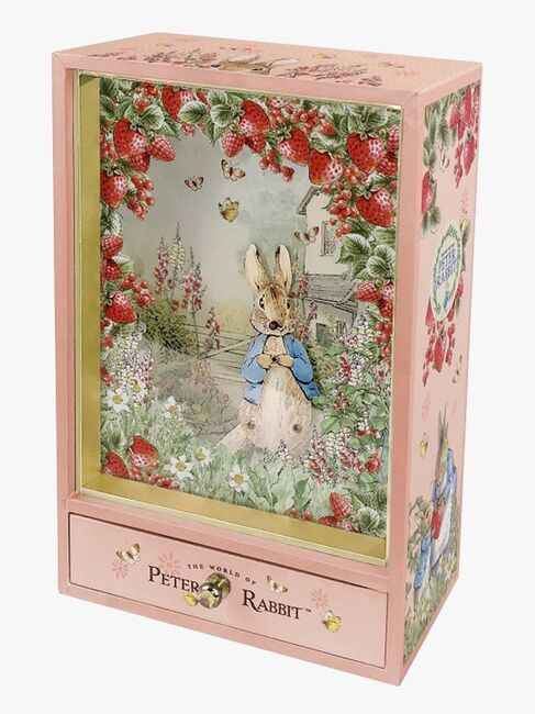 Trousselier Stor Dansende Spilledåse & Natlampe Peter Kanin, Jordbær