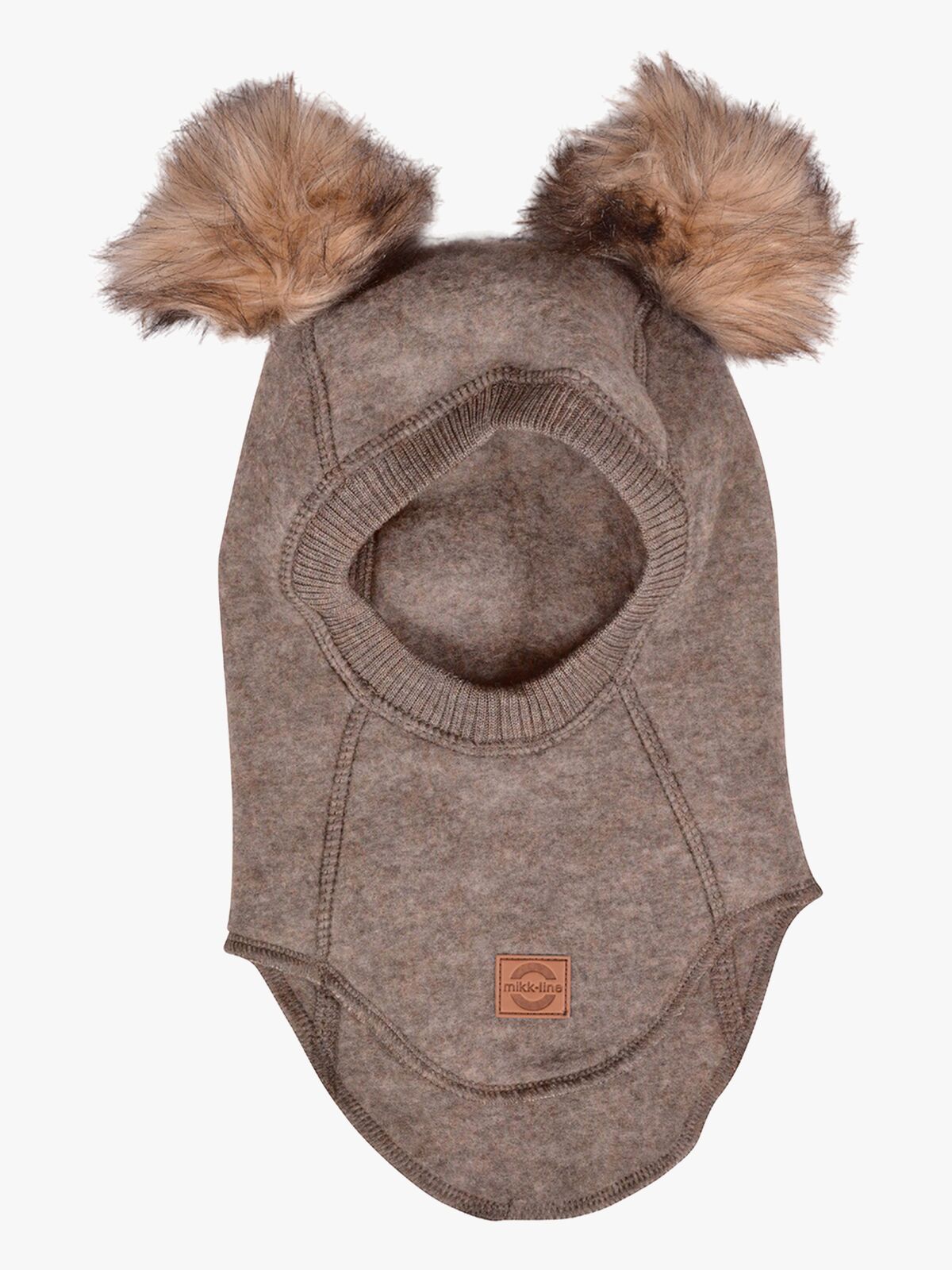 Mikk-Line Elefanthue Merinould med Pomponer, Melange Denver