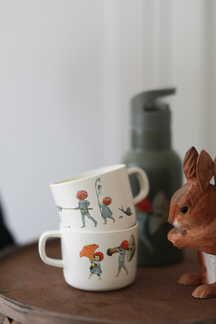 Elsa Beskow  Julemandens børn Spisesæt 3 Dele, Beige