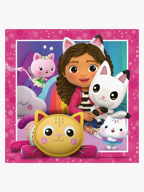 Ravensburger Puslespil Gabby's Dollhouse 3 x 49 Brikker