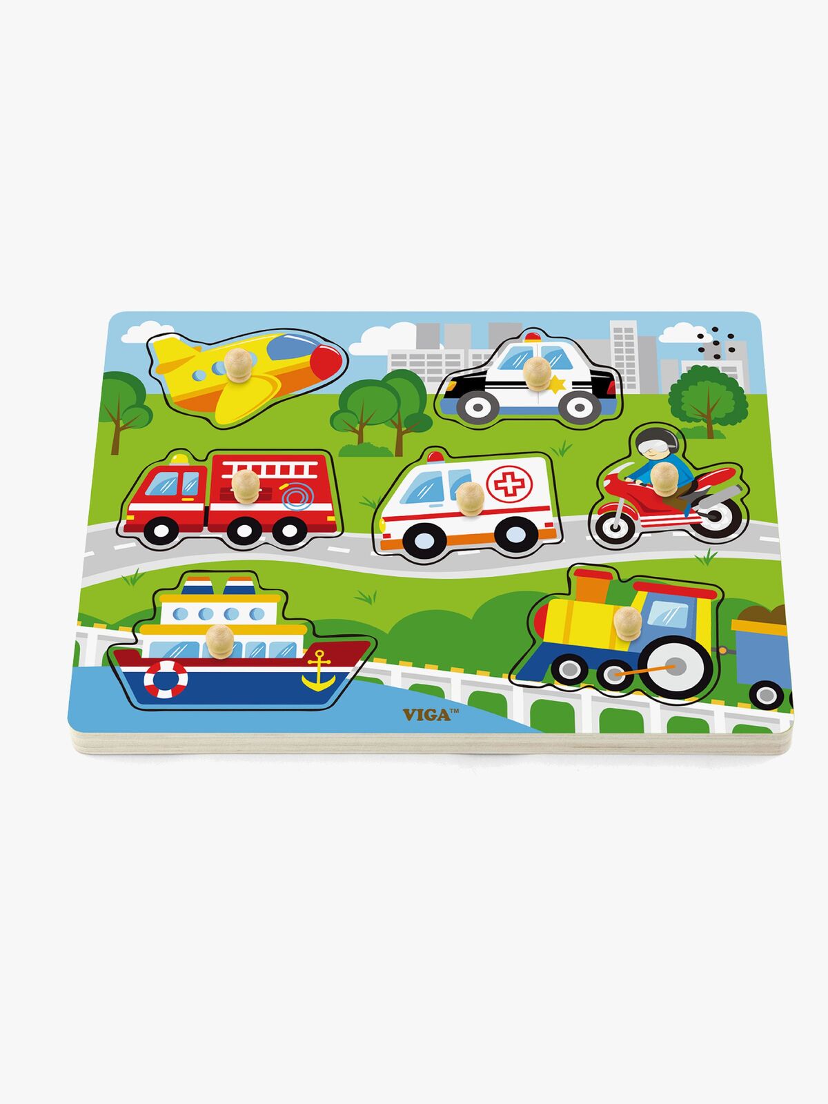 VIGA Puslespil m. Motorlyde