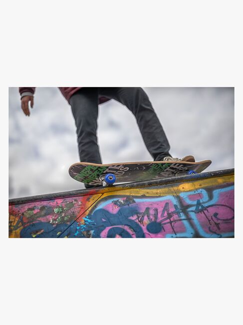 Pinepeak Skateboard, Blå/Grøn