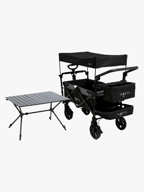 North 13.5 Transporter Trækvogn inkl. Campingbord, Black/Grey