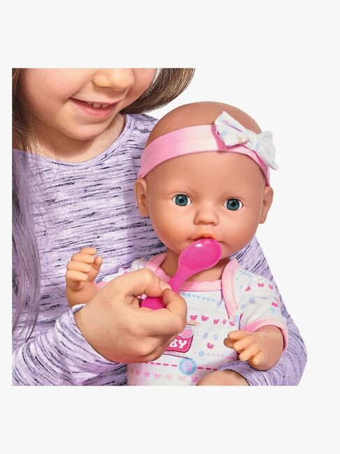 New Born Baby Dukke med Tilbehør, Lyserød