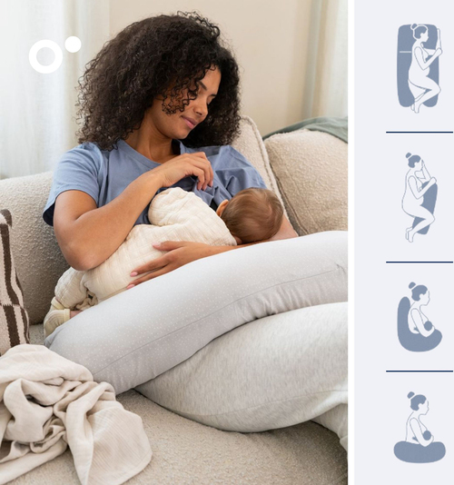 Doomoo Graviditetspude Maxi, Prikker grå