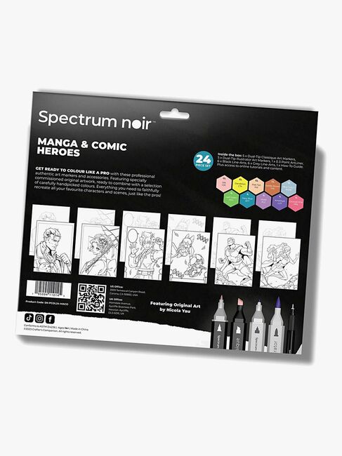 Spectrum Noir Illustrationssæt Tegneseriehelte
