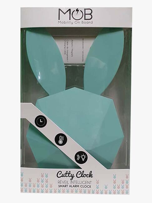 MOB Vækkeur med Natlampe Kanin, Lyseblå