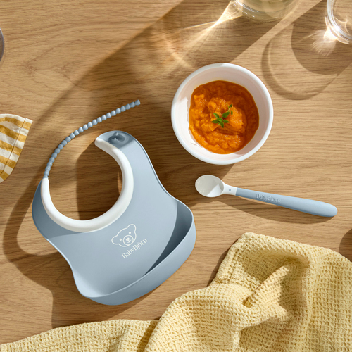 BabyBjörn Spisesæt 3 Dele, Lys Blå