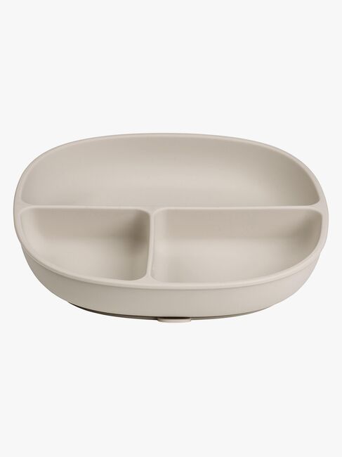 b.box Tallerken med Låg Silikone, Latte