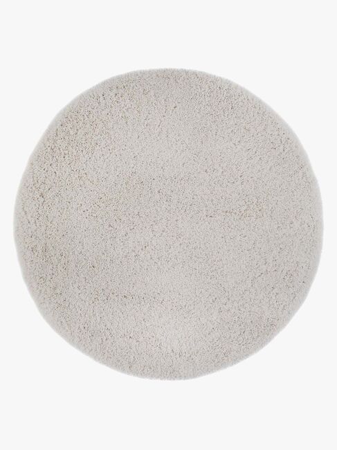 Teddy Gulvtæppe Rund 160, Hvidt