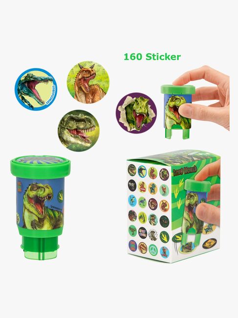 Dino World Klistermærkestempel