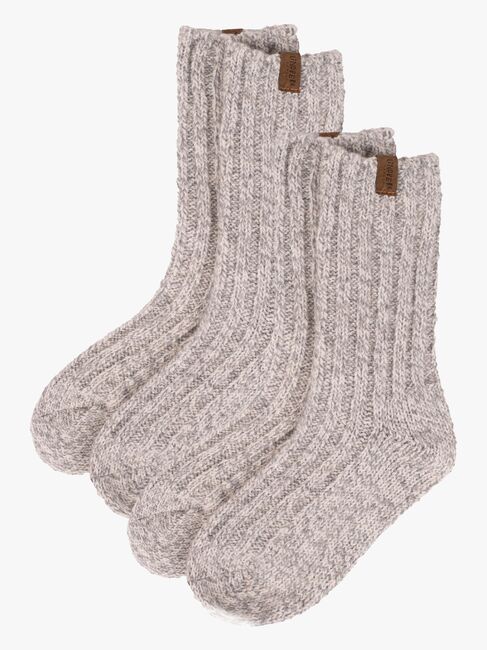 Lindberg Ragge Smart Socks 2-pak Uldmix, Grey Melange