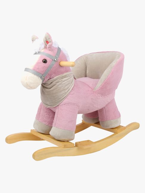 Cloudberry Castle Gyngehest med Ryglæn, Pink