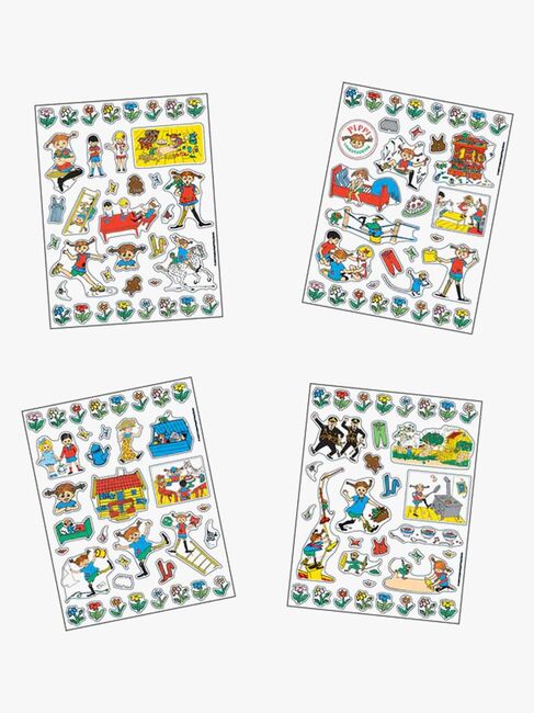 Barbo Toys Pippi Langstrømpe Klistermærker Villa Villekulla 140 Stk.