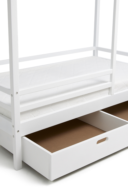 Minitude Nordic Jax Husseng 70x140 & BabyMatex Madras Carpathia + Sengeskuffe, Hvid