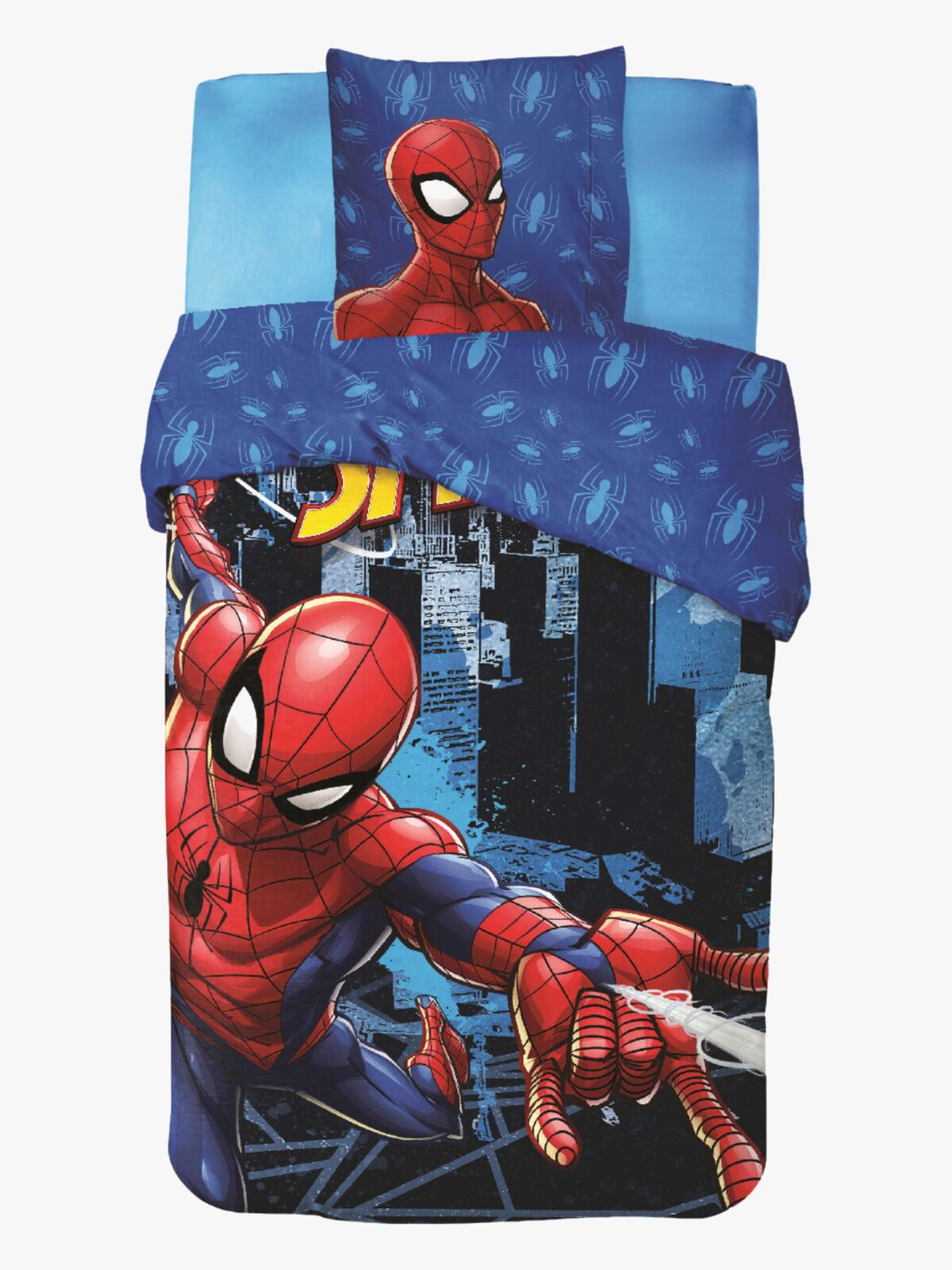 Marvel Spider-Man Sengesæt 140x200, Blå