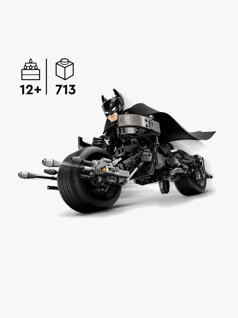 LEGO Super Heroes 76273 Byg selv-figur af Batman og Batpod-motorcyklen
