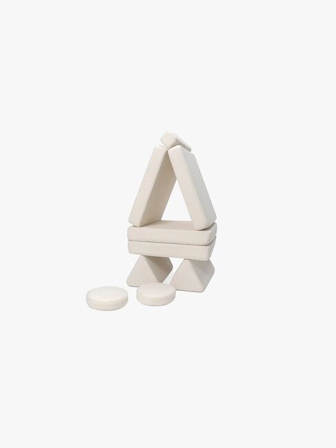 Shappy Play Teddy Bygbar Sofa 160x80 cm, Cream White