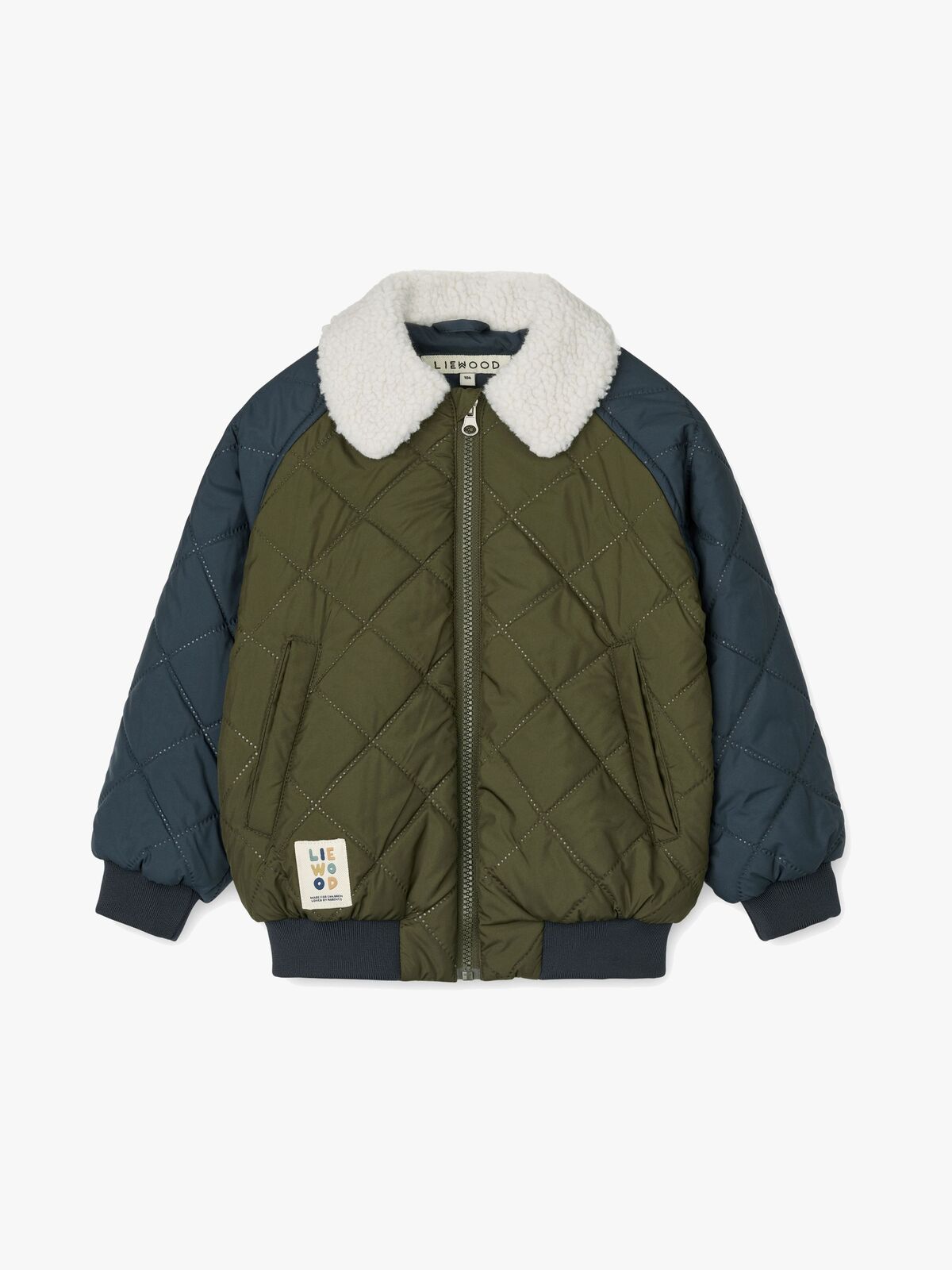 LIEWOOD Mira  Quiltet Jakke, Classic Navy/Army Brown