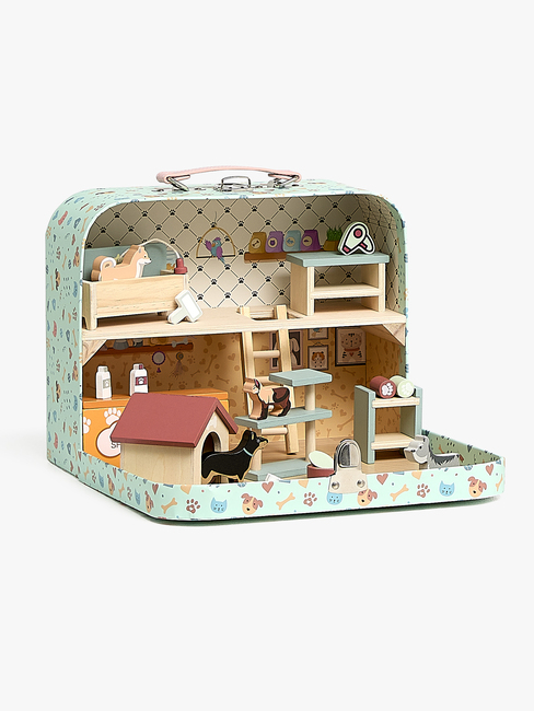 Alice & Fox Kuffert Dukkehus, Blå